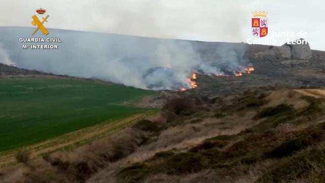 Detenido en Burgos por provocar un incendio para limpiar la zona y dejar paso a su rebaño