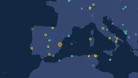Ciberataques en España en el mapa interactivo Spamhaus