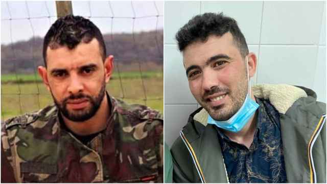 Mohamed Abdellah y Mohamed Benhalima, exmilitares y activistas argelinos deportados por España.