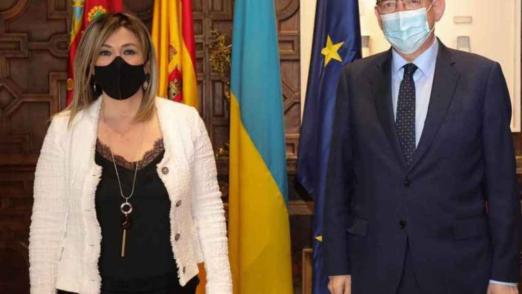 Marisol junto al presidente de la Generalitat, Ximo Puig.