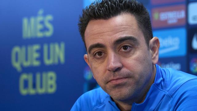 Xavi Hernández, en rueda de prensa