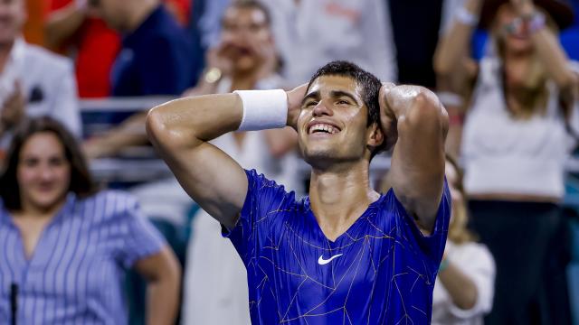 Carlos Alcaraz, en el Masters 1.000 de Miami