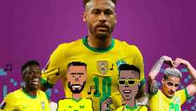 El NFT de CryptoPlayers de Brasil con Neymar y Vinicius