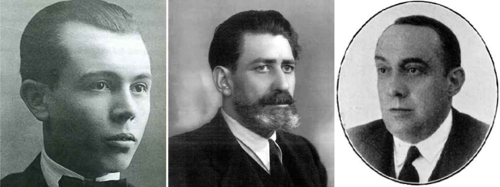 Antonio García Quintana, Federico Landrove y José Garrote Tobar