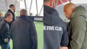 Eric Zemmour y Noureddine Zidane, en un fotomontaje.