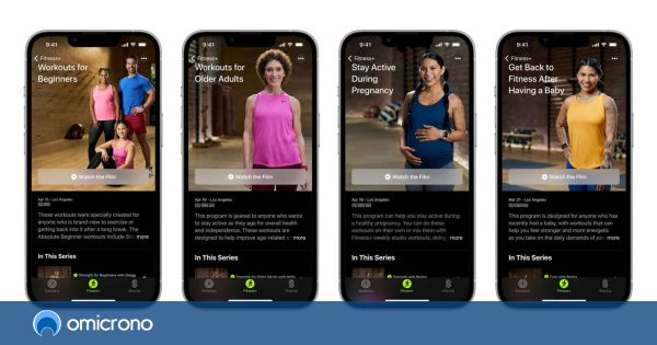 Apple incluye entrenamientos postparto en Fitness+ para la recuperación tras dar a luz