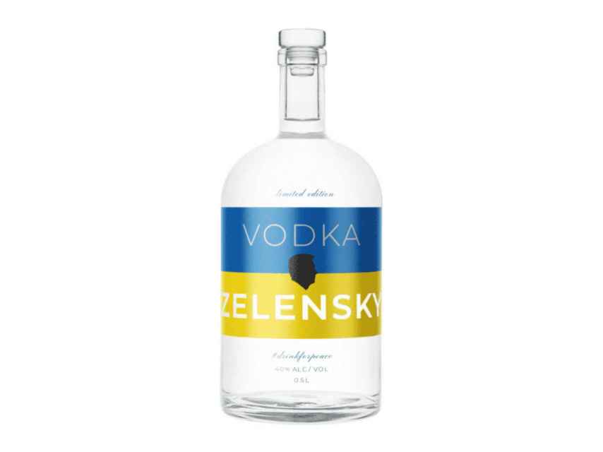 Projekt butelki wódki Zelensky.
