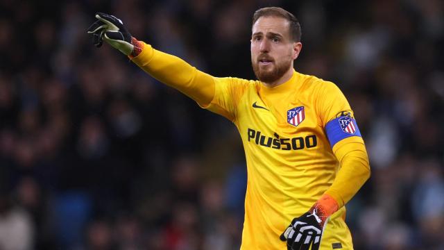 Jan Oblak, con el brazalete de capitán del Atlético de Madrid