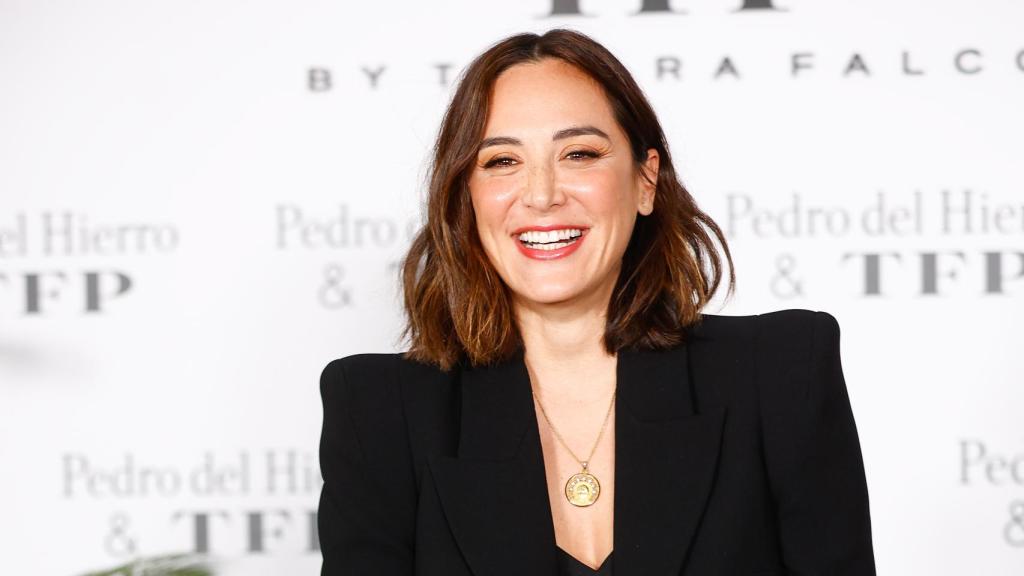 Tamara Falcó, en el 'photocall' este pasado martes 5 de abril en el club Monteverdi, en Madrid.