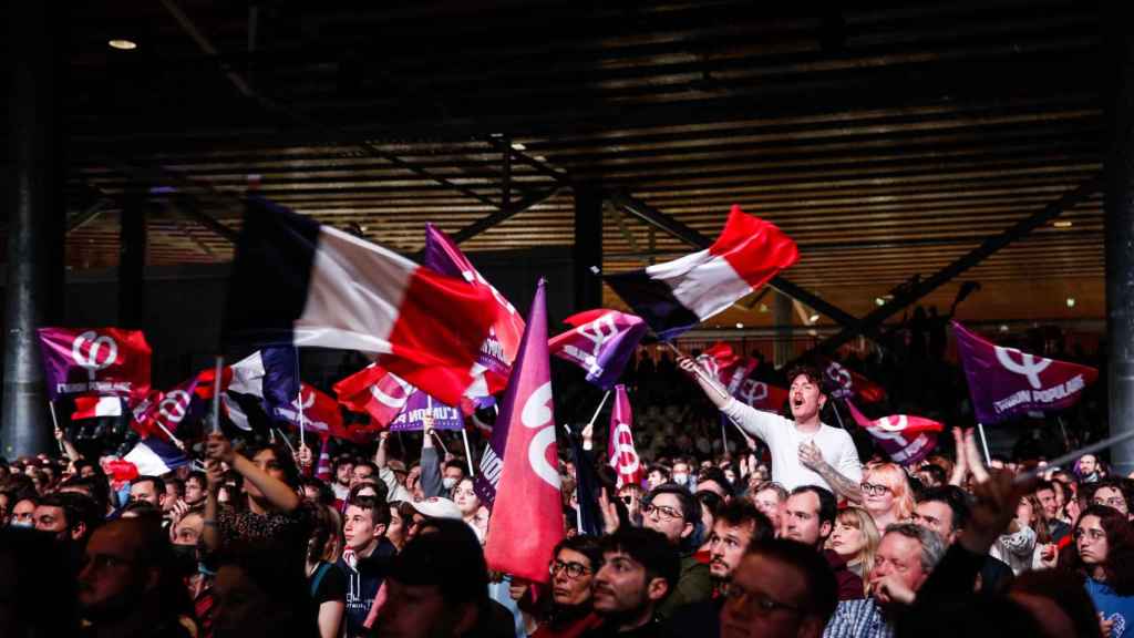 Image of the Jean-Luc Mélenchon rally.