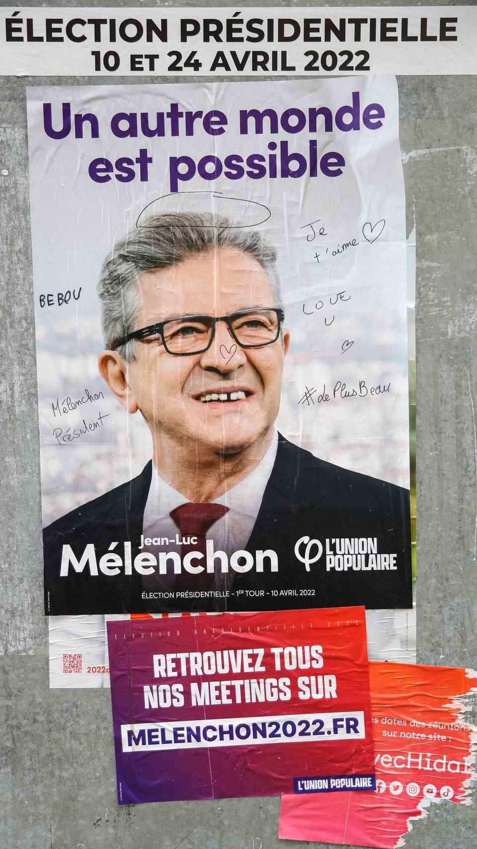 Jean-Luc Mélenchon's campaign poster.