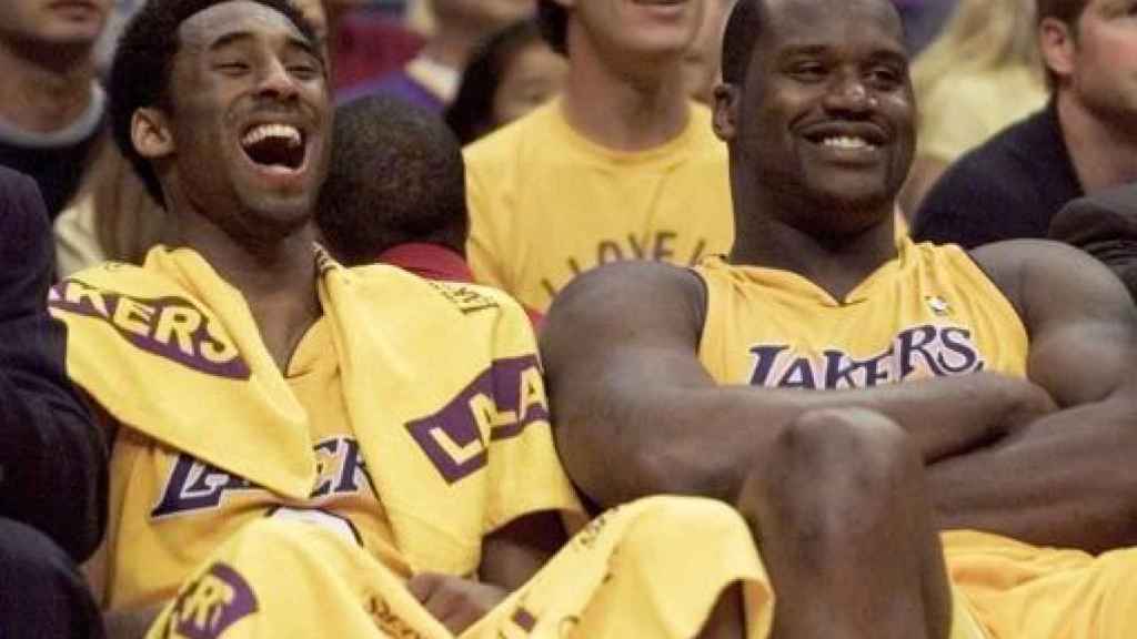 Kobe Bryant y Shaquille O'Neal, en Los Angeles Lakers