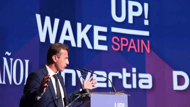 Guillaume Faury, CEO de Airbus, durante su intervención bajo el título 'Hacia una industria aeronáutica cero emisiones', en la apertura de la tercera jornada del 'Wake Up, Spain!'.
