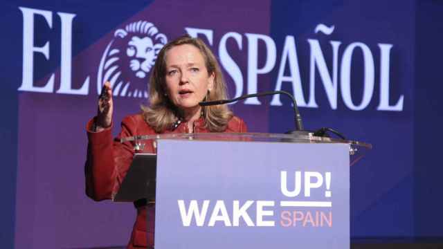 La vicepresidenta del Gobierno, Nadia Calviño, en Wake Up, Spain! 2022.