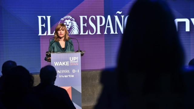 La ministra de Educación, Pilar Alegría, durante la inauguración de la cuarta jornada de Wake Up!,Spain!