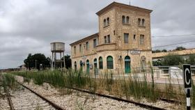 La estación de tren del pueblo valenciano de Camporrobles.