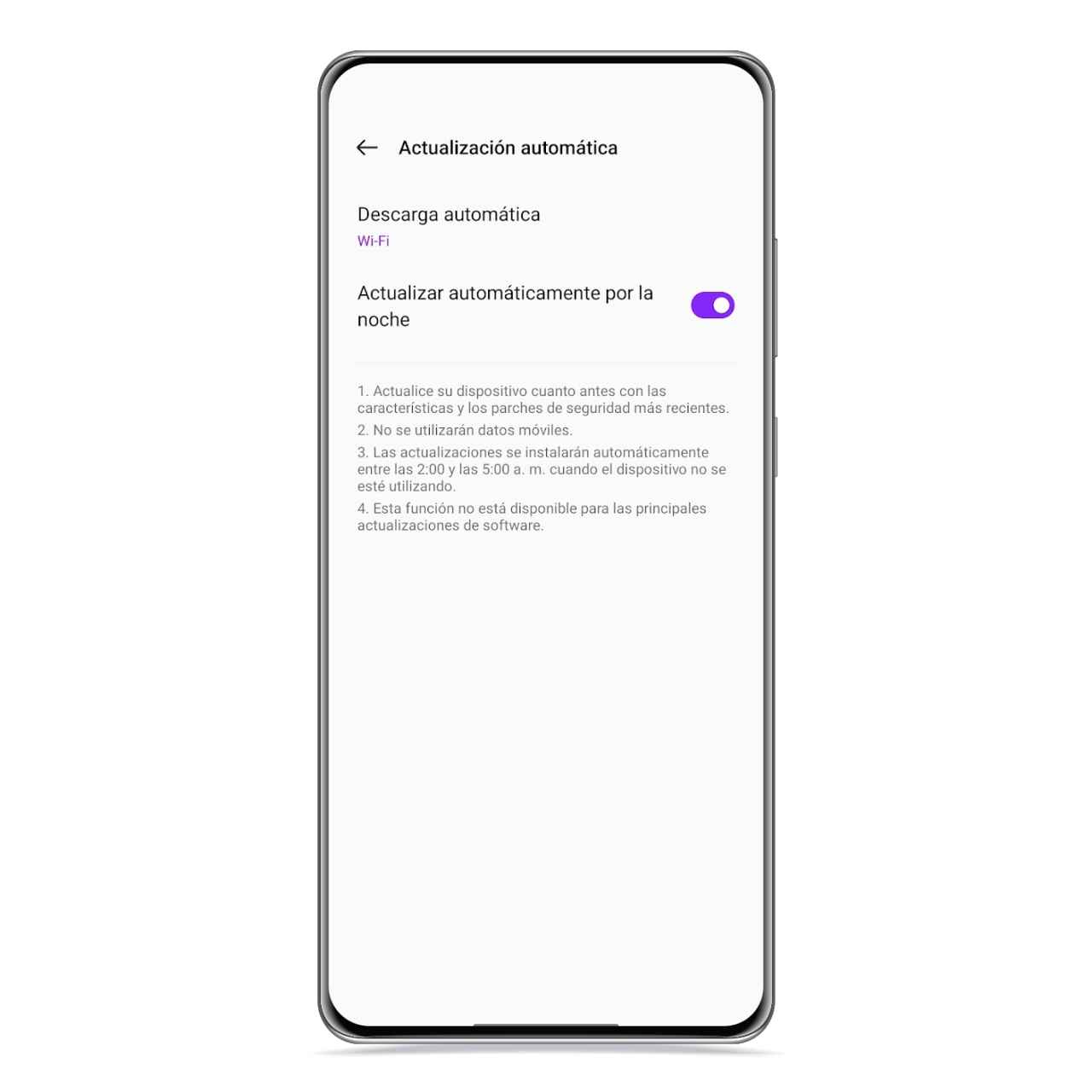 Automatic update on OPPO