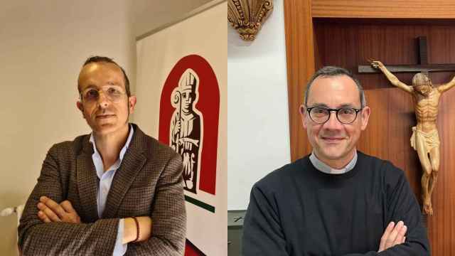 Miguel Ángel Hernández, nuevo delegado episcopal de Patrimonio; y José Manuel Chillón Lorenzo, gerente económico