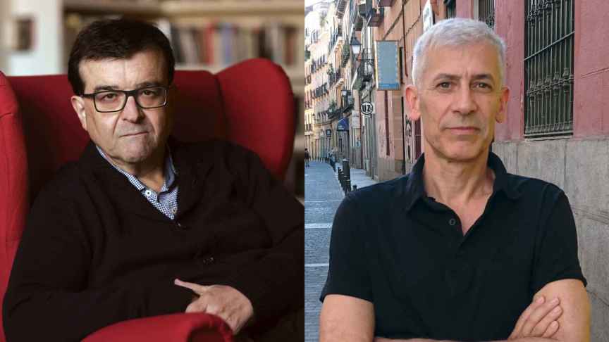 Los escritores Javier Cercas (foto: Iván Giménez) y José Ovejero (foto cedida por Páginas de Espuma)