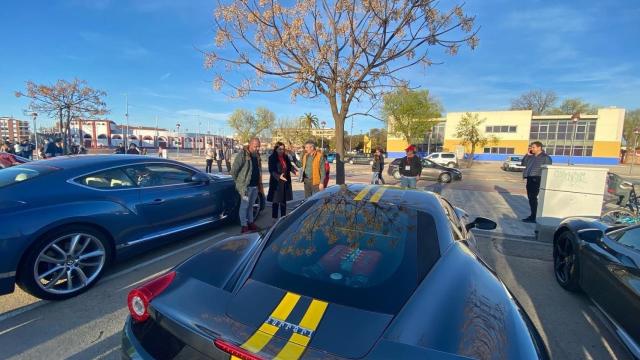 Algunos de los coches de lujo llegados hasta Alcázar de San Juan.