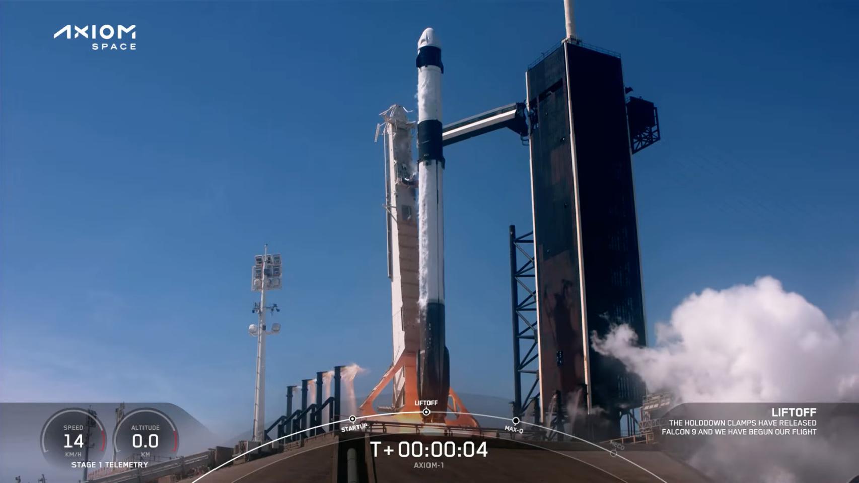 Despega la misión Ax-1: la NASA lleva turistas a la ISS con comandante ...