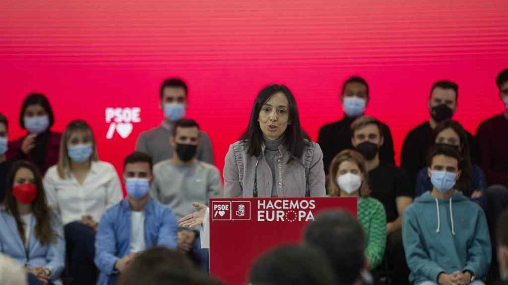 La secretaria general del PSOE Madrid y delegada del Gobierno de España en Madrid, Mercedes González.