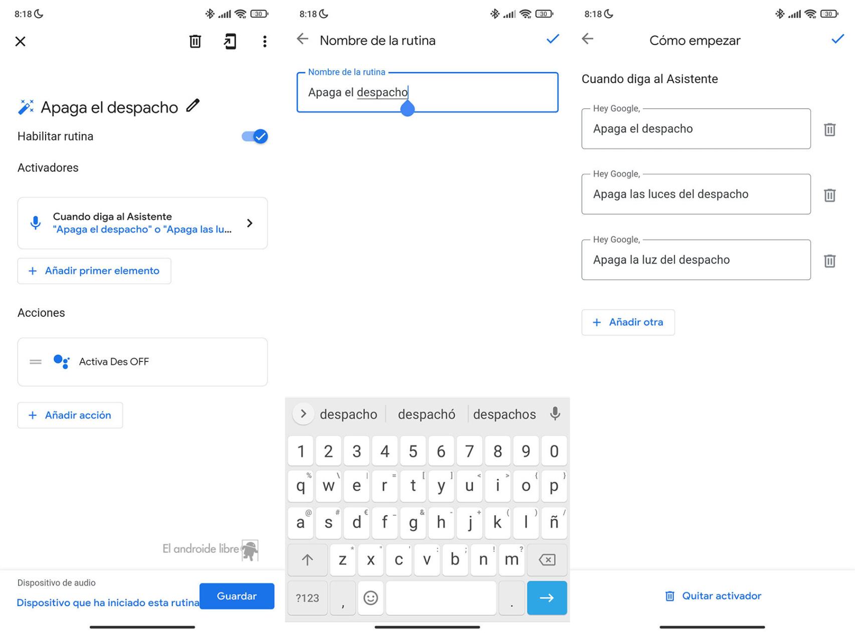 Cómo cambiar OK Google a otra cosa