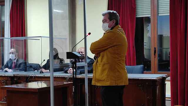 Juan Fernández, el exalcalde de Linares del PSOE, durante su declaración en el juicio.