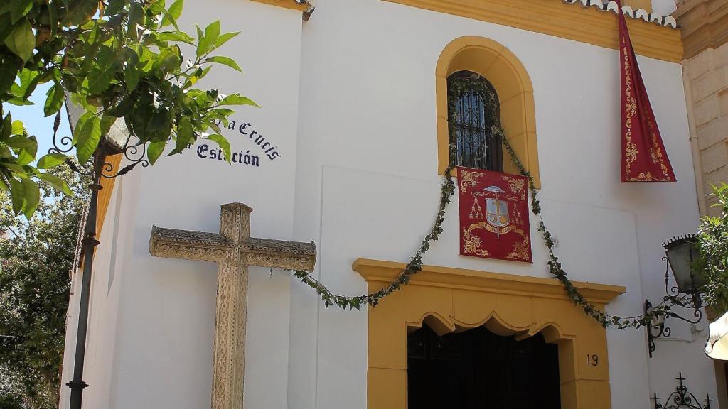 La cruz de piedra original de San Lorenzo.