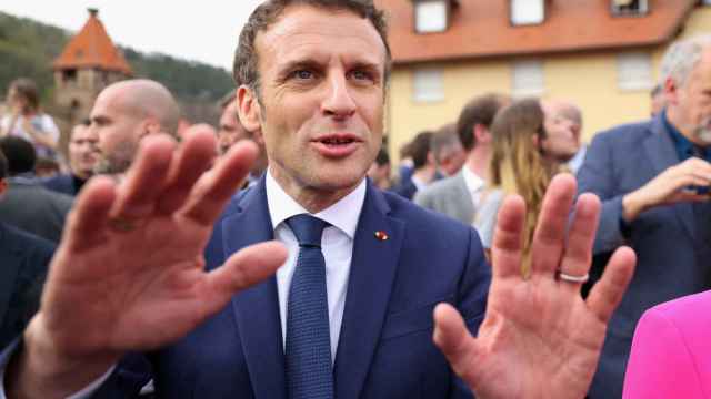 El candidato a la reelección, Emmanuel Macron.