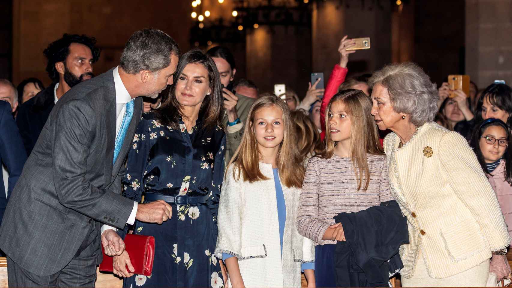 La última vez que la Familia Real asistió a la misa de Pascua en Palma fue en 2019.
