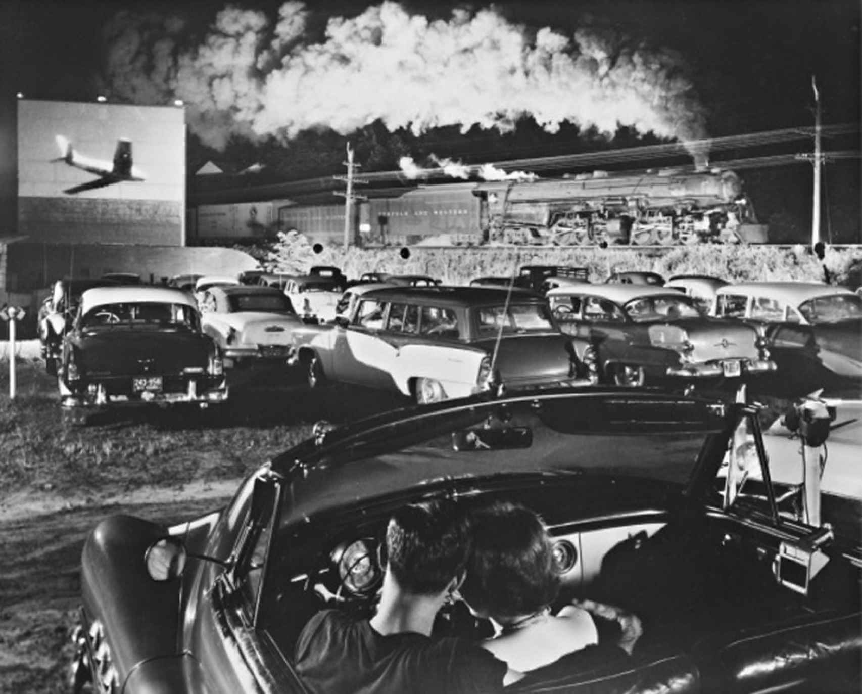 O. Winston Link: 'Tren de vapor viajando hacia el este, Iaeger, Virginia Occidental', 1956. ©Christie’s  / Bridgeman Images