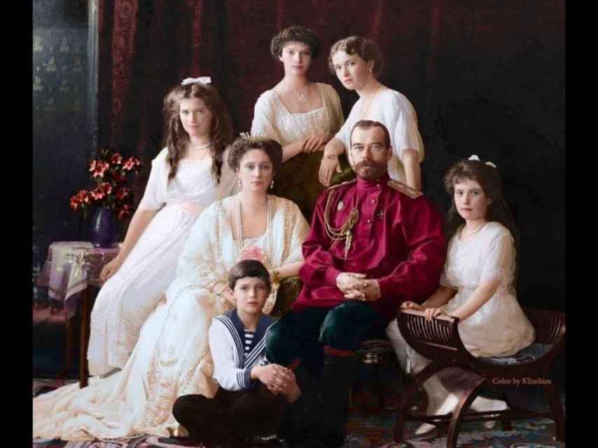 La familia Romanov al completo.