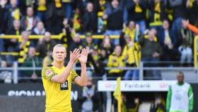 Erling Haaland, durante un partido en el Signal Iduna Park.