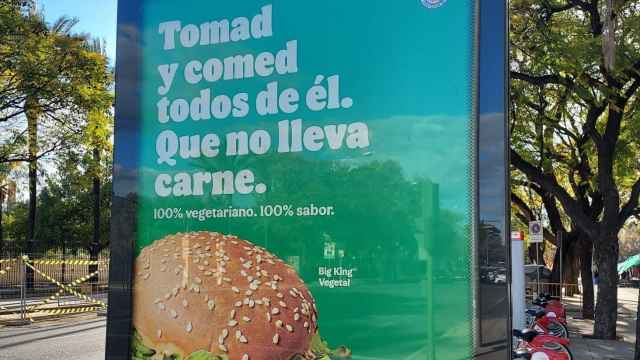 Cartel promocional de Burger King.