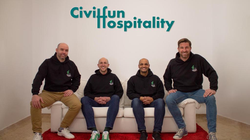 De izquirda a derecha: Mariano de Oleza, Germán March, Xavi Gómez y Massimo de Faveri.