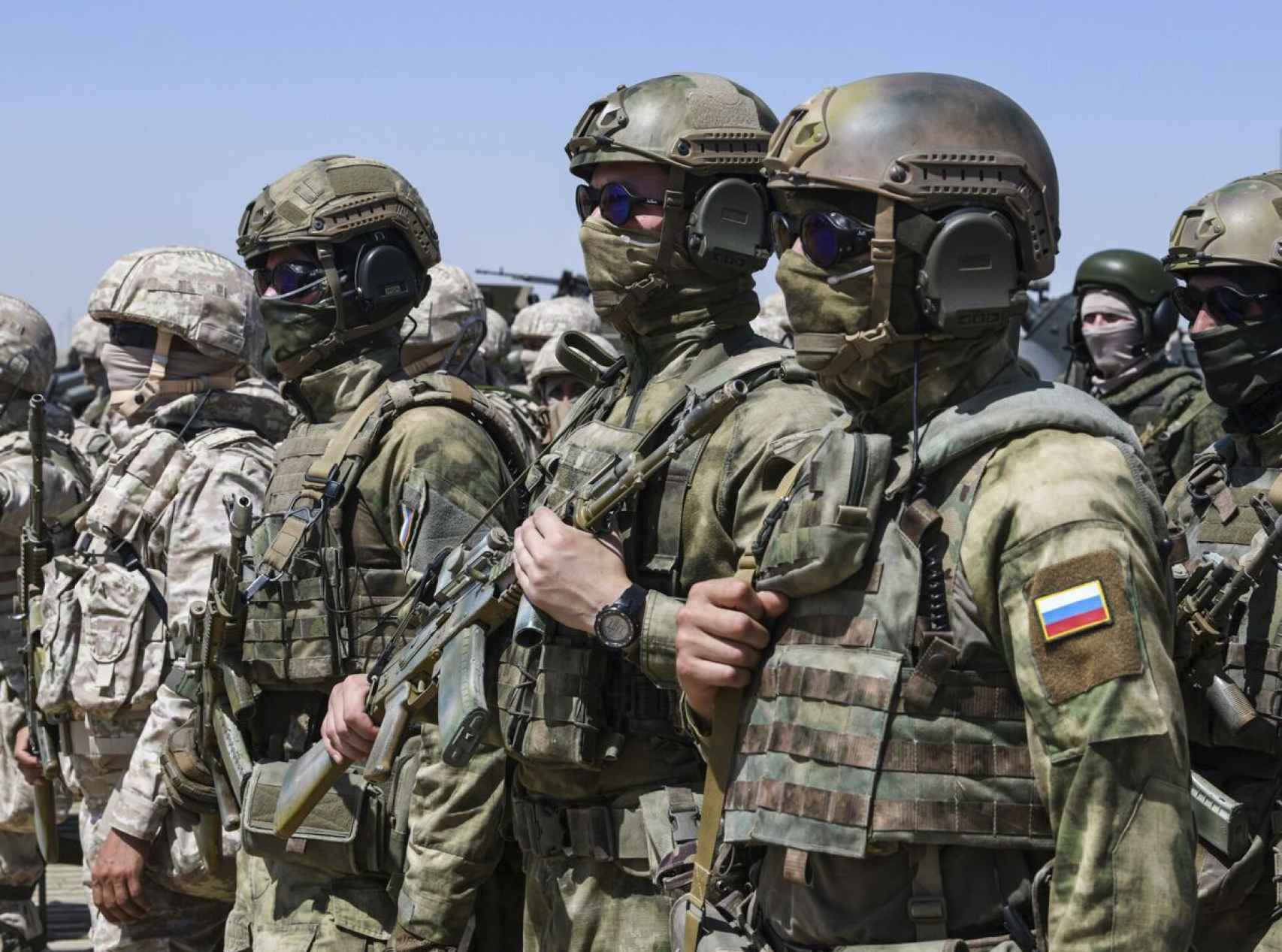 Miembros del ejército ruso.