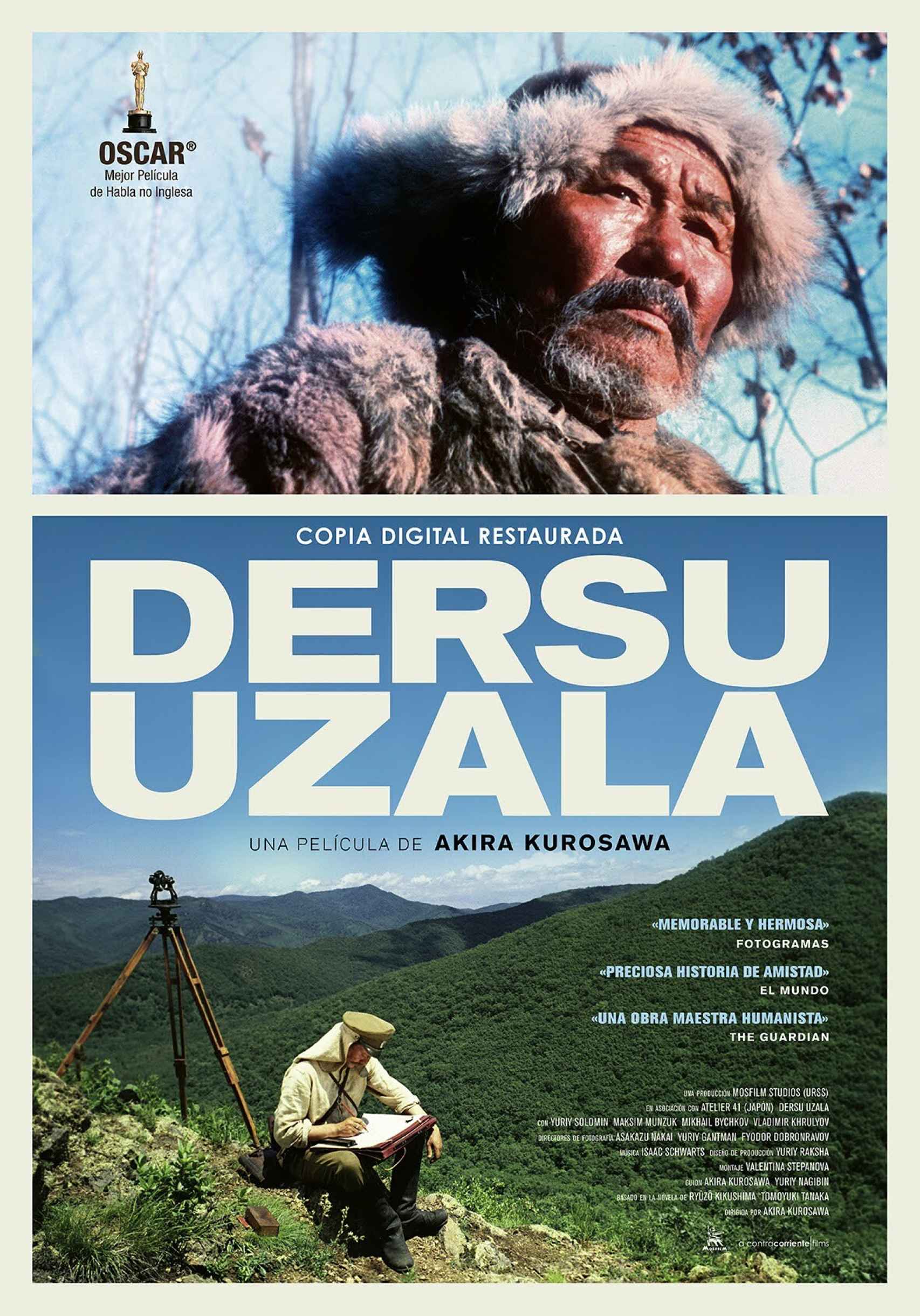 Cartel promocional de 'Dersu Uzala' creado por A Contracorriente Films