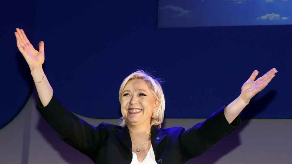 Marine Le Pen en su campaña electoral de 2017.