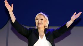 Marine Le Pen en su campaña electoral de 2017.