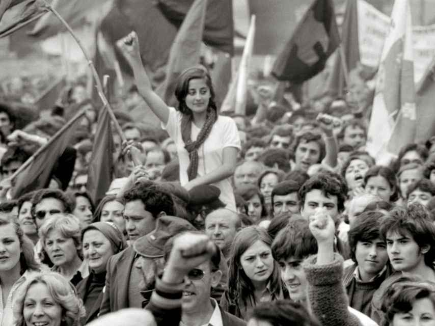 Celebración del Día de Villalar de 1978, el que ha congregado a más asistentes en su historia. / ICAL