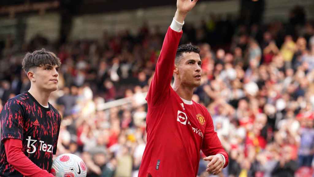 Cristiano Ronaldo celebra un gol en Old Trafford