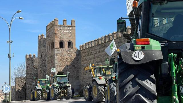 Imagen de archivo de una anterior protesta del campo de Castilla-La Mancha en Toledo