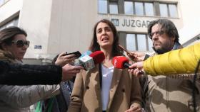 La portavoz de Más Madrid, Rita Maestre, en los Juzgados de Plaza de Castilla.