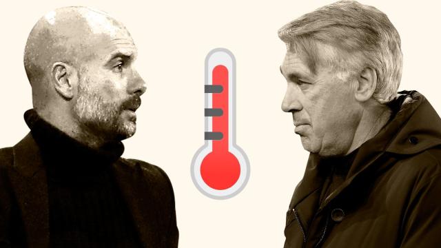 Pep Guardiola y Carlo Ancelotti