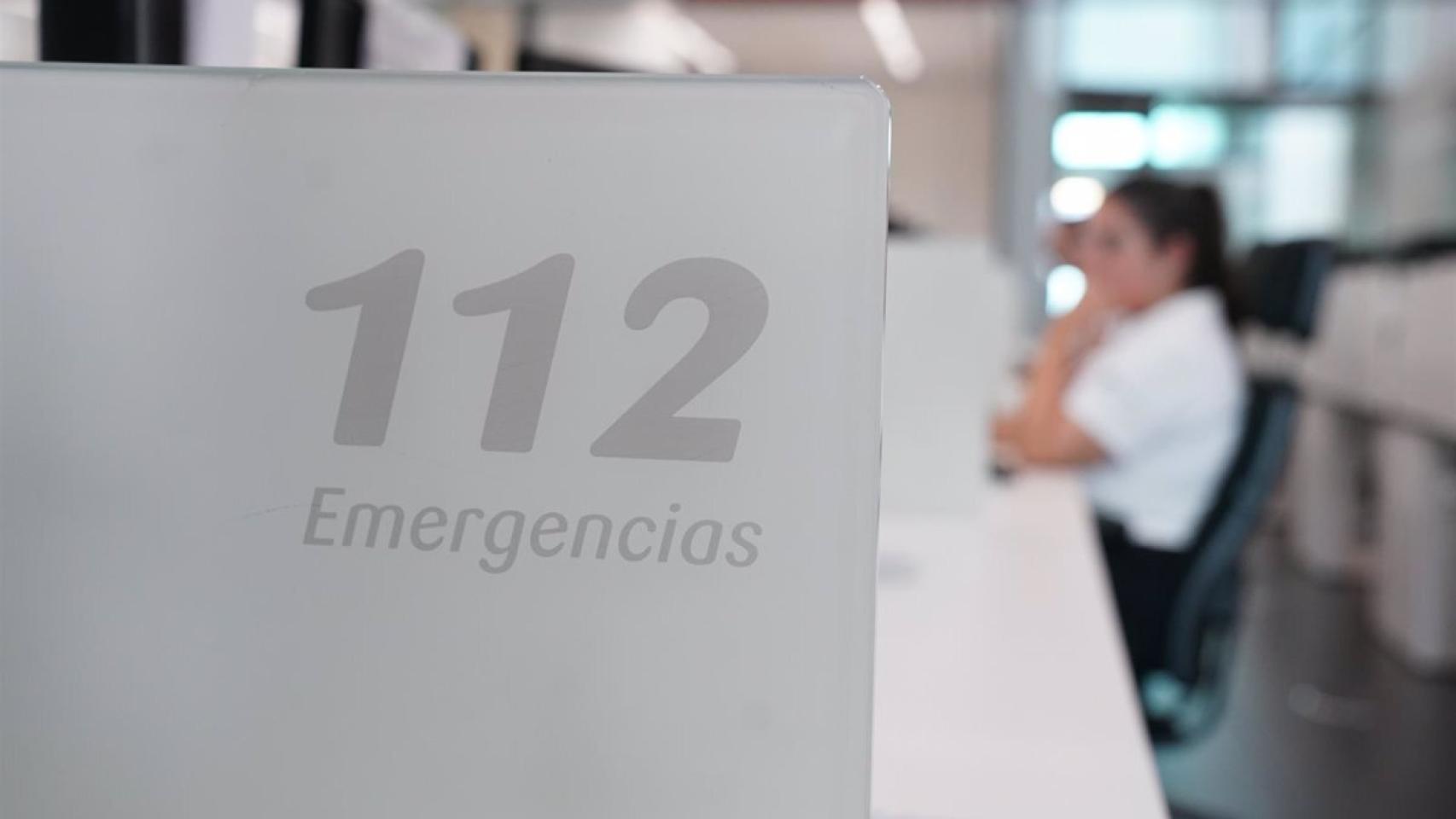 Imagen del interior de la sala del 112 Andalucía.