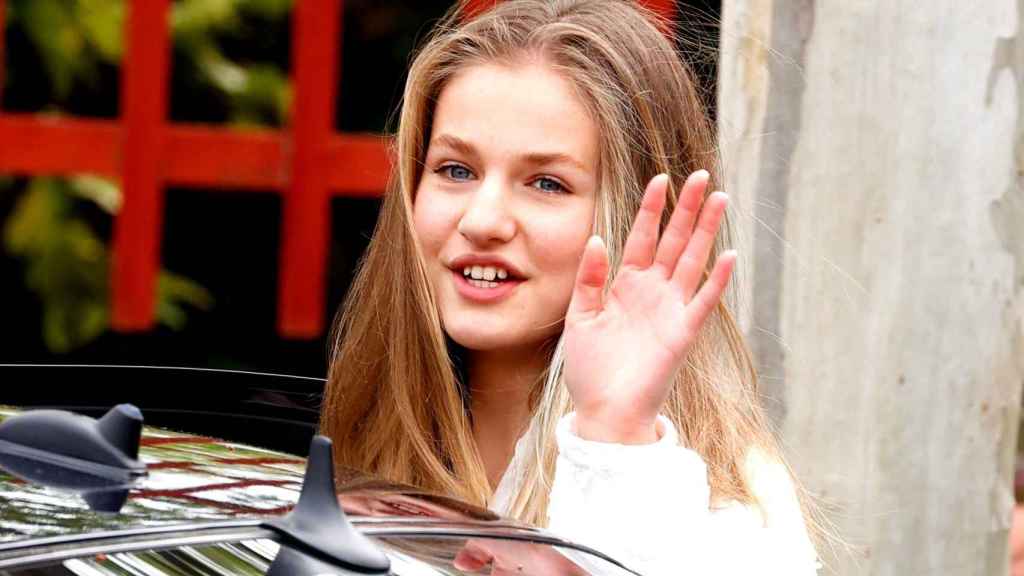 La princesa Leonor en Leganés el pasado 20 de abril en el que fue su último acto público.