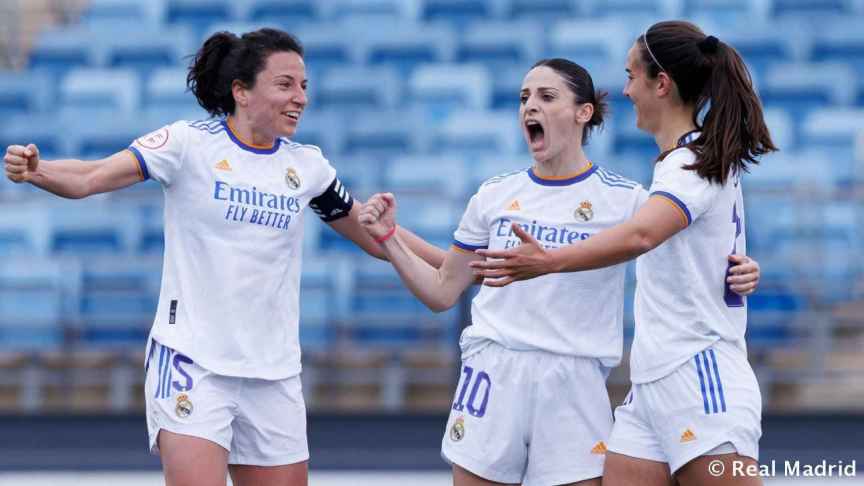 Esther González celebra un gol del Real Madrid Femenino en la Copa de la Reina 2021/2022