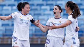 Esther González celebra un gol del Real Madrid Femenino en la Copa de la Reina 2021/2022