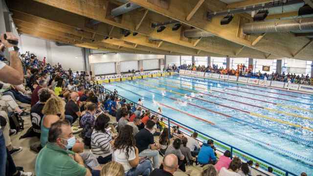 Imagen de la piscina de Torremolinos donde se ha celebrado el campeonato de natación.
